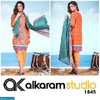 Al-karam Master Replica Embroidered Salwar Suits